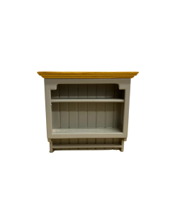 Grey and Pine Shaker-style Wall Shelves