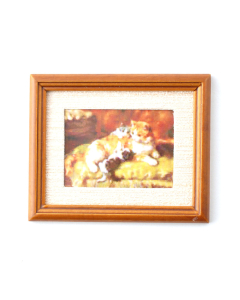 D3293 Picture of Cat and Kittens