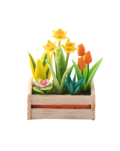 Mixed Flowers In Planter