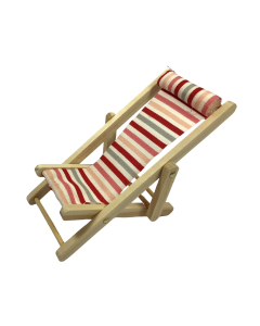 Red Striped Deck Chair