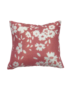Pink and White Floral Cushion