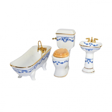 RP17643 - Blue Bow Bathroom Set