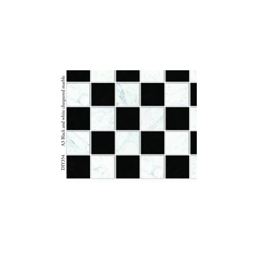 DIY354 - Black and White Chequered Flooring