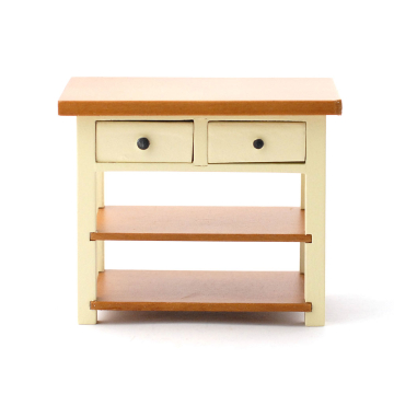 E3126 - Dolls House Furniture- Cream Shaker-style Table