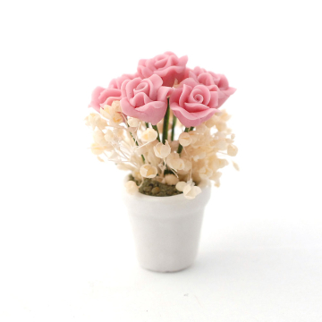 E4363 - Pink Rose Arrangement in Vase