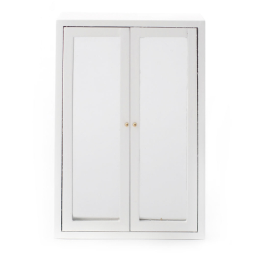 E4928 - White Mirror Front Wardrobe
