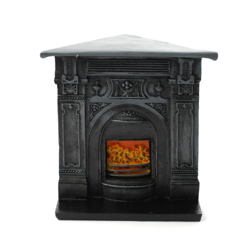E5953 - Black Corner Fireplace