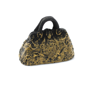 E5968 - Black & 'Gold' Carpet Bag