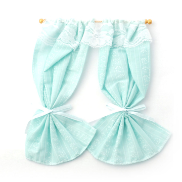 E7288 - Turquoise Curtains on Rail
