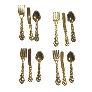 Gold Cutlery Set of 12