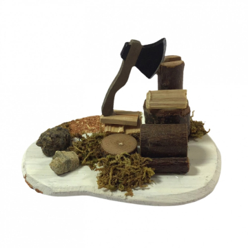 D4262 - Pile of Logs with Axe