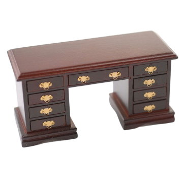 DF1449 - Mahogany Kneehole Desk