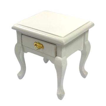 White Bedside Table