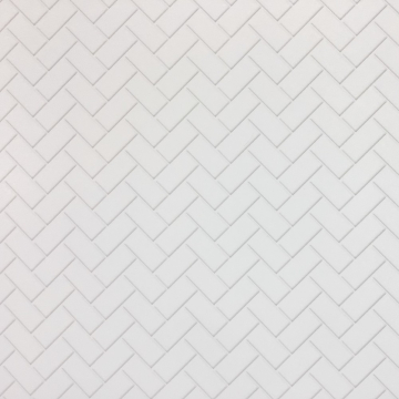DIY791A - White Herringbone Metro Tiles
