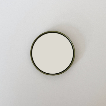 Olive Green Round Wall Mirror