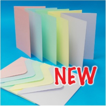 5×7 Assorted Pastel Cards & Envelopes