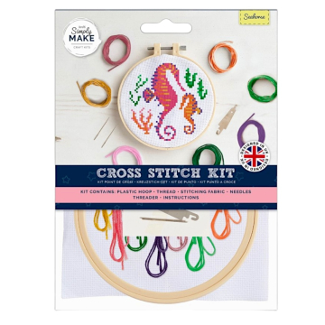 Simply Make Cross Stitch Kit - Seahorse