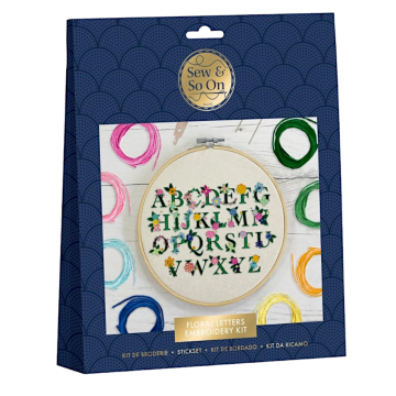Sew & So On Embroidery Kit - Floral Sampler