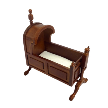 Luxury Tudor Cradle In Walnut