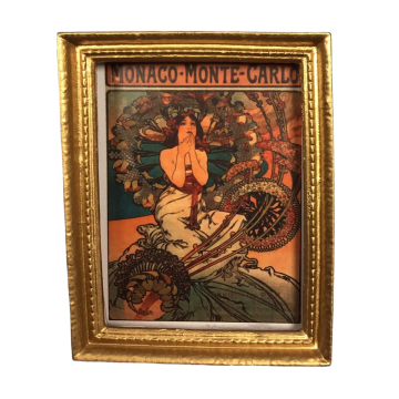 Vintage Monte Carlo Picture In Gold Frame