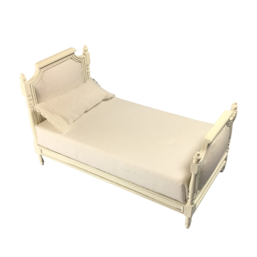 Cream Upholstered Single Bed