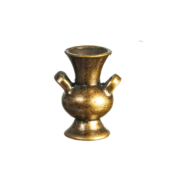 Antique Brass Short Vase
