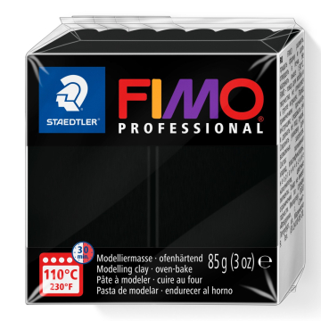Black - Fimo Professional - 85g (Discontinued)