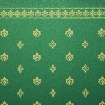 Garden Crest Wallpaper Green / Ivory - DIY076C