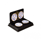 RP13535 - Blue and Gold Cake Plates (pk4)