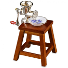 RP14666 - Meat Grinder with Blue and Gold Porcelain