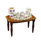 Table Set For Coffee and Cake