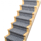 CASS73STR - Slate Grey Striped Stair Carpet