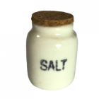 CP064 - White Salt Storage Jar