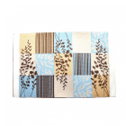 D4186 - Modern Blue and Beige Rug