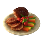 Roast Beef On Serving Plate