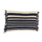 Denim and Cream Striped Rug (Discontinued)