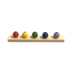 Wooden Coloured Peg Rack