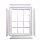 DIY004W - White 12 Pane Window