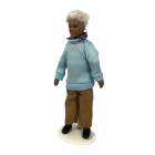 Modern Grandfather with Blue Sweater