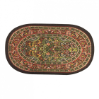 E9351 - Small Oval Red Rug