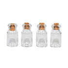 MC1007 4 Glass Jars with Corks