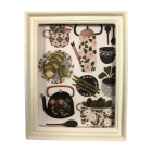 Large Afternoon Tea Picture In A White Frame