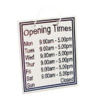MS031 - Opening Times Sign