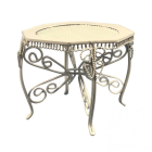 White Garden Table