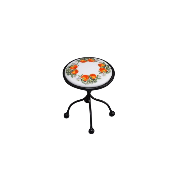 Metal Garden Table with Porcelain Top