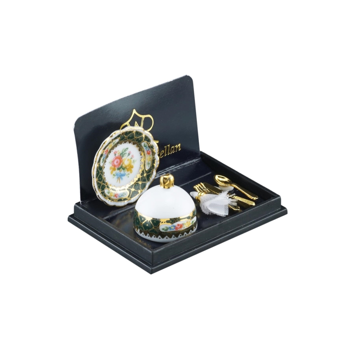 Dinner Plate Setting Irish Floral Design