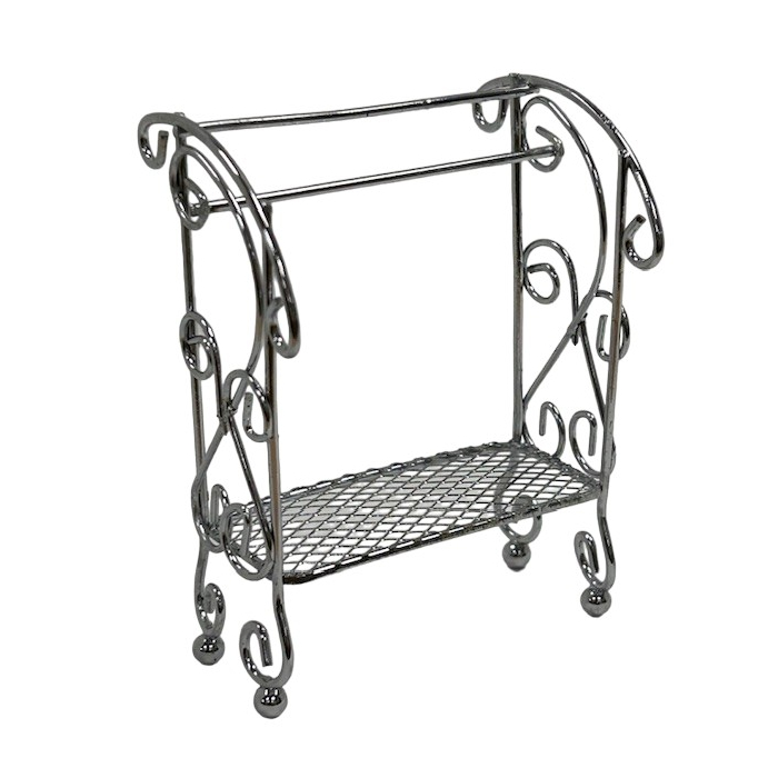 Silver Towel Rack