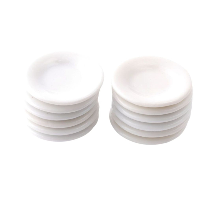 White Dinner Plates, Pack of 12