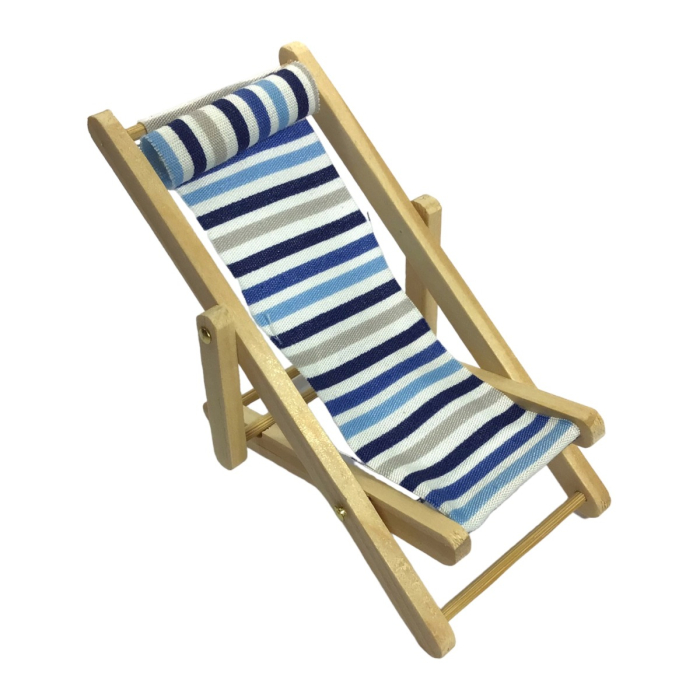 Blue Striped Deck Chair