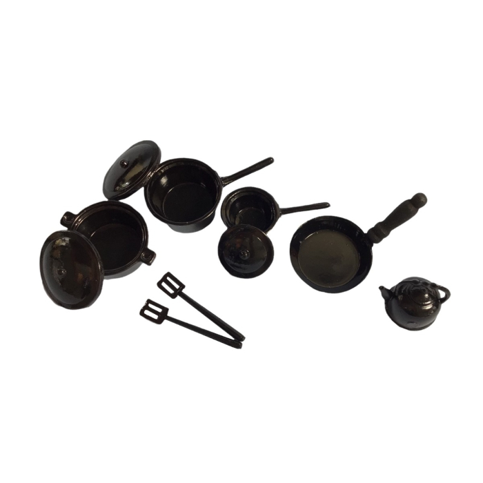 Set of Pots, Pans and A Kettle